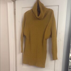 Cozy Mustard Turtleneck Sweater